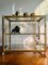 Vintage Brass and Glass Bar Cart, 1980s 2