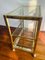 Vintage Brass and Glass Bar Cart, 1980s, Image 6