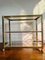 Vintage Brass and Glass Bar Cart, 1980s 1