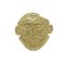 Broche o colgante de máscara de Agamenón en oro de 18 k, años 90, Imagen 1