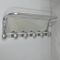 French Art Deco Aluminum & Mirror Coat Rack, Immagine 1