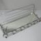 French Art Deco Aluminum & Mirror Coat Rack 3