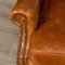 20th Century Dutch Sheepskin Leather Wing-Back Armchairs, Set of 2, 1980, Set of 2 13