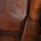 20th Century Dutch Sheepskin Leather Wing-Back Armchairs, 1980s, Set of 2 20
