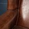 20th Century Dutch Sheepskin Leather Wing-Back Armchairs, 1980s, Set of 2, Image 33