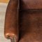 20th Century Dutch Sheepskin Leather Wing-Back Armchairs, 1980s, Set of 2, Image 13