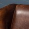 20th Century Dutch Sheepskin Leather Wing-Back Armchairs, 1980s, Set of 2 23