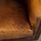 20th Century Dutch Sheepskin Leather Tub Chairs, 1960s, Set of 2 21