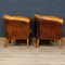 20th Century Dutch Sheepskin Leather Tub Chairs, 1960s, Set of 2, Image 5