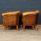 20th Century Dutch Sheepskin Leather Tub Chairs, 1960s, Set of 2, Image 3