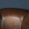 20th Century Dutch Sheepskin Leather Tub Chairs, 1960s, Set of 2 36