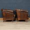 20th Century Dutch Sheepskin Leather Tub Chairs, 1960s, Set of 2, Image 5