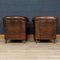 20th Century Dutch Sheepskin Leather Tub Chairs, 1960s, Set of 2 6