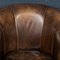 20th Century Dutch Sheepskin Leather Tub Chairs, 1960s, Set of 2, Image 35