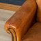 20th Century Dutch Sheepskin Leather Tub Chairs, 1960s, Set of 2 20