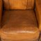 20th Century Dutch Sheepskin Leather Tub Chairs, 1960s, Set of 2 7