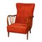 20th Century Italian Hardwood Frame Armchair, 1950s 1