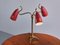 Lampada da tavolo vintage moderna a tre braccia in ottone, Italia, anni '50, Immagine 13