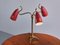 Lampe de Bureau Vintage à Trois Bras en Laiton, Italie, 1950s 13