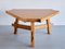 French Modern Triangular Dining Table in Oak, 1960s 4