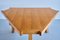 French Modern Triangular Dining Table in Oak, 1960s, Image 6