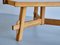 French Modern Triangular Dining Table in Oak, 1960s, Image 12