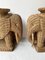 French Rattan Elephant Side Tables, 1970s, Set of 2, Image 5