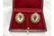 Antique Silver Earrings with Garnets and Pearls, 1900s, Set of 2 8