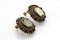 Antique Silver Earrings with Garnets and Pearls, 1900s, Set of 2 6