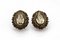 Antique Silver Earrings with Garnets and Pearls, 1900s, Set of 2, Image 5