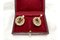 Antique Silver Earrings with Garnets and Pearls, 1900s, Set of 2 11