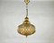 Vintage Italian Art Glass and Bronze Chandelier, 1960s 1