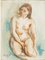 Moro, Nude of Seated Woman, 1971, Pastel 1