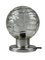 Lámpara de mesa era espacial de cromo y vidrio de Doria Leuchten, años 70, Imagen 1
