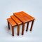 Mid-Century Nesting Tabkes in Teak by Salling Stolefabrik, 1960s, Set of 3 1