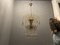 Lámpara de araña en forma de cascada de cristal de Murano, años 80, Imagen 6