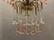 Lámpara de araña en forma de cascada de cristal de Murano, años 80, Imagen 11