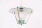 Deckenlampe aus Metall, Messing & Glas, 1950er 1