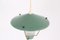 Deckenlampe aus Metall, Messing & Glas, 1950er 3