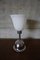 Deutsche Art Deco Chrom & Glas Tischlampe 4