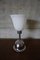 Lámpara de mesa alemana Art Déco de cromo y vidrio, Imagen 4