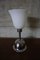 Lámpara de mesa alemana Art Déco de cromo y vidrio, Imagen 1