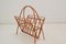 Vintage Czechoslovakian Rattan and Bamboo Magazine Holder, 1970s 4