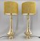 Tall Brass Table Lamps, 1950s, Set of 2, Image 3