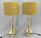 Tall Brass Table Lamps, 1950s, Set of 2 2