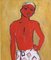 Young Man in Sarong by M. Prost French School ( 1950s) 6