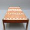 Table Basse Vintage avec Carrelage Motif Feuille par Roger Capron, France, 1970s 9