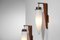 Large Italian Sconces in Brass and Opaline from Stilnovo, 1950, Set of 2 6