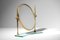 Italian Table Mirror in Brass and Glass, 1950 4