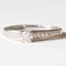 Vintage 9k White Gold Ring with Brilliant Cut Diamonds, 1970s 2